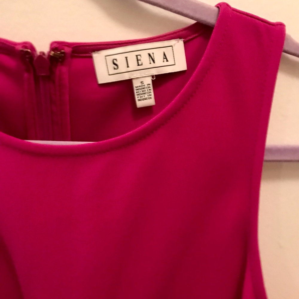 Siena Studio Vibrant Pink Knot Midi Dress - Picture 2 of 7